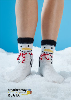 Crazy Christmas sock pattern for Regia garen