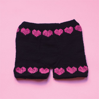 Knitted boxers darning pattern