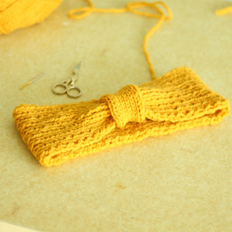 Headband knit pattern